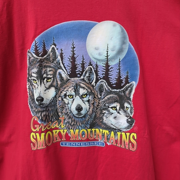 South Pole SS T Shirt Great Smoky Mtns. Tennessee Large Heavy Weight Cotton USA - Picture 3 of 11